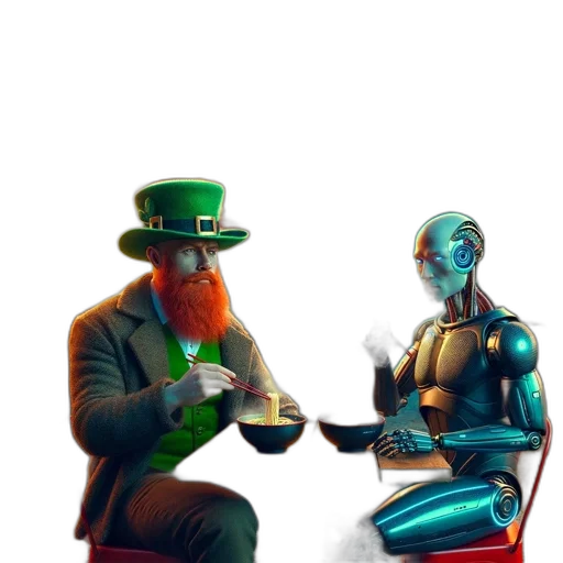 robot, concept art, comic book art, cyberpunk transparent PNG cut-out