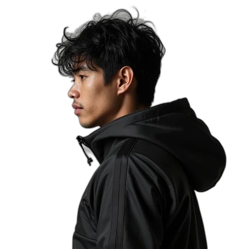jacket, staff, face, umbrella transparent PNG cut-out