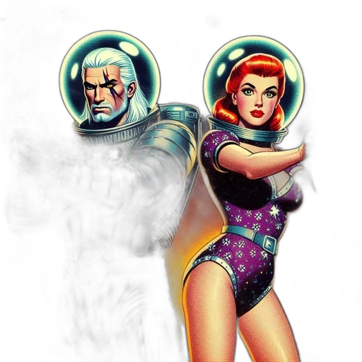 comic book art, concept art, fantasy art, cartoon transparent PNG cut-out