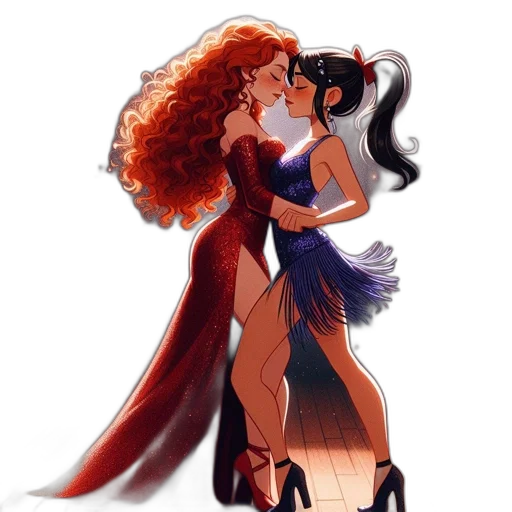 dress, concept art, comic book art, cartoon transparent PNG cut-out