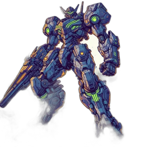 robot, weapon, sword, concept art transparent PNG cut-out