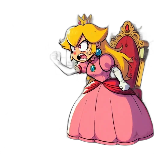 crown, dress, weapon, staff transparent PNG cut-out