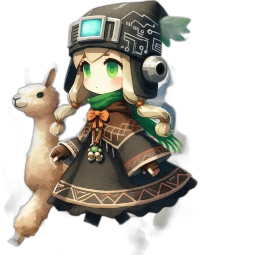 staff, hat, weapon, animal transparent PNG cut-out