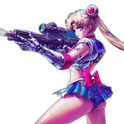 weapon, robot, cyberpunk, concept art transparent PNG cut-out