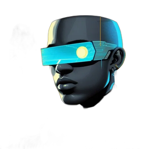 robot, mask, face, 3d render transparent PNG cut-out