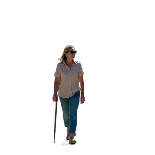 staff, umbrella, 3d render, concept art transparent PNG cut-out