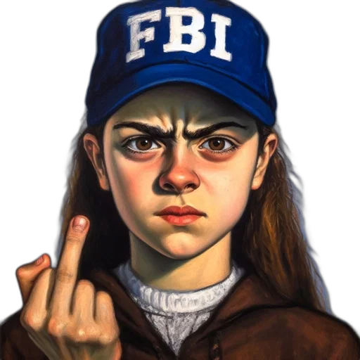 face, hat, jacket, weapon transparent PNG cut-out