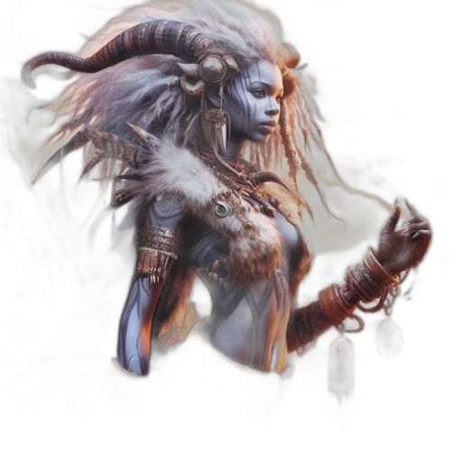 creature, mask, staff, face transparent PNG cut-out