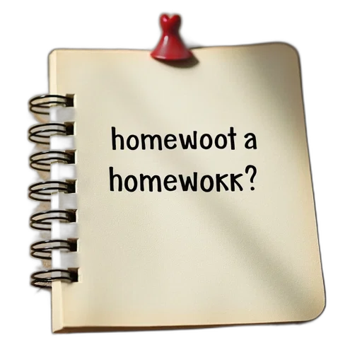 writing, note, says, homework transparent PNG cut-out