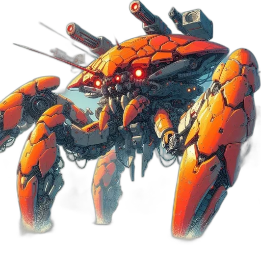 weapon, robot, animal, concept art transparent PNG cut-out
