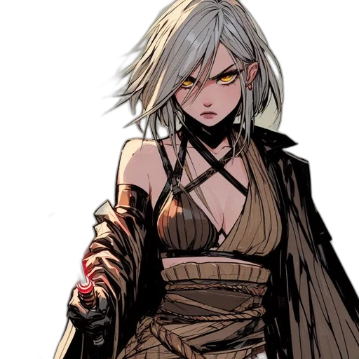 dress, comic book art, concept art, fantasy art transparent PNG cut-out