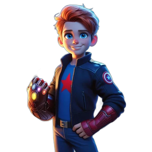 jacket, staff, face, robot transparent PNG cut-out