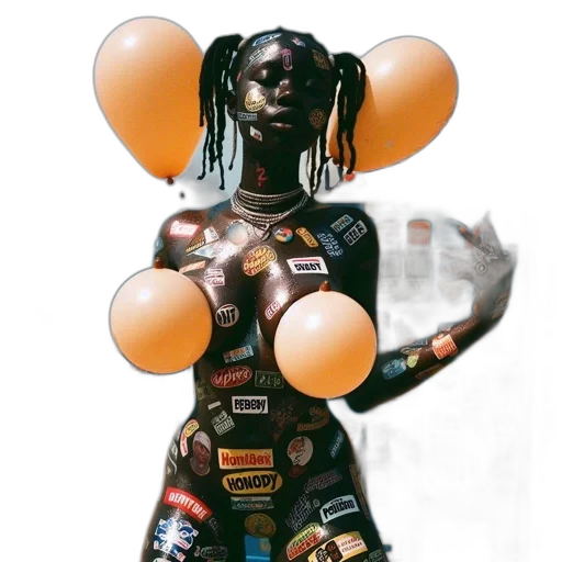 robot, jewelry, mask, jacket transparent PNG cut-out