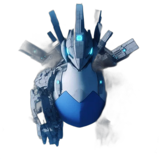 robot, weapon, mask, dragon transparent PNG cut-out