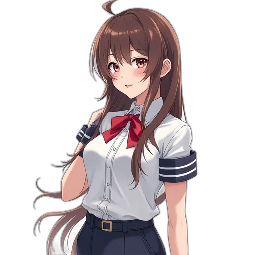 staff, hair, dress, weapon transparent PNG cut-out