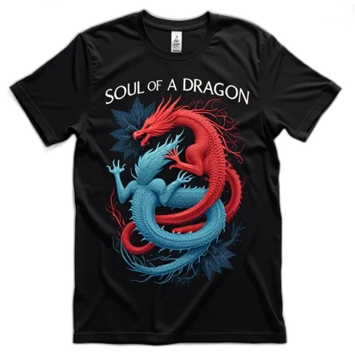 dragon, fantasy art, black, t-shirt transparent PNG cut-out