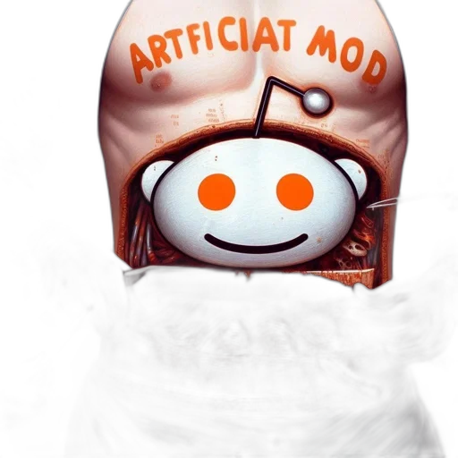 robot, hat, face, creature transparent PNG cut-out