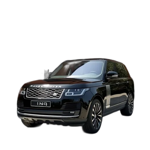 car, 3d render, black, range transparent PNG cut-out