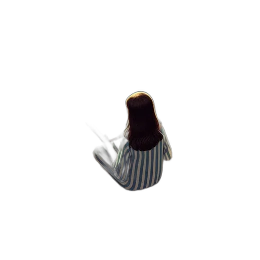 hair, creature, shoes, staff transparent PNG cut-out