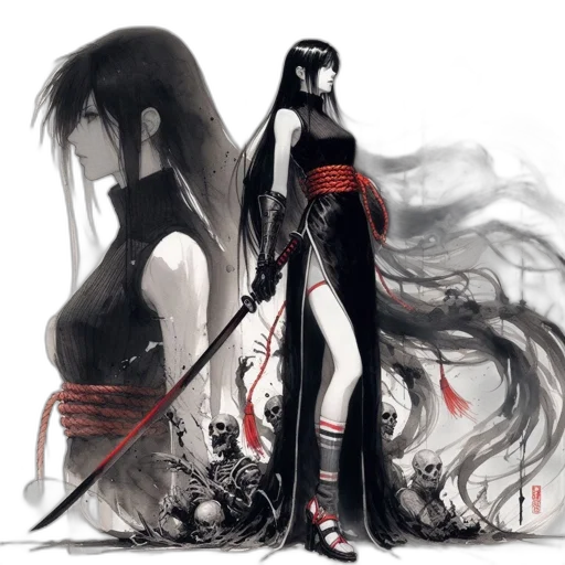 dress, weapon, concept art, fantasy art transparent PNG cut-out