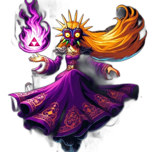 staff, dragon, mask, crown transparent PNG cut-out