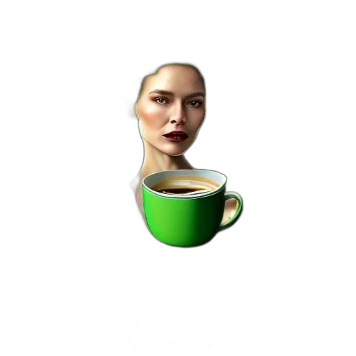 face, robot, 3d render, photorealistic transparent PNG cut-out