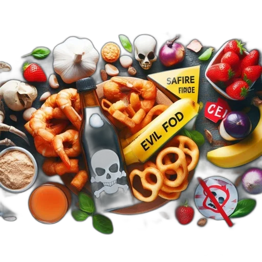 food, photorealistic, array, potentially transparent PNG cut-out