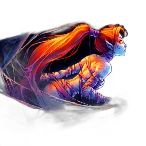 dragon, creature, animal, hair transparent PNG cut-out
