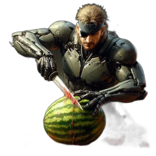 weapon, food, concept art, photorealistic transparent PNG cut-out