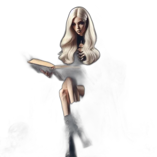 dress, staff, concept art, fantasy art transparent PNG cut-out
