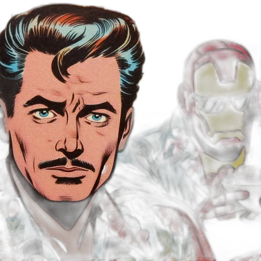 comic book art, concept art, cartoon, photorealistic transparent PNG cut-out
