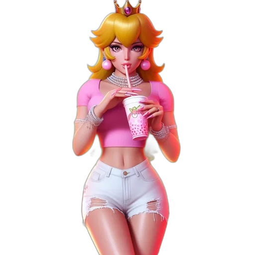 vaporwave, 3d render, concept art, pixel art transparent PNG cut-out