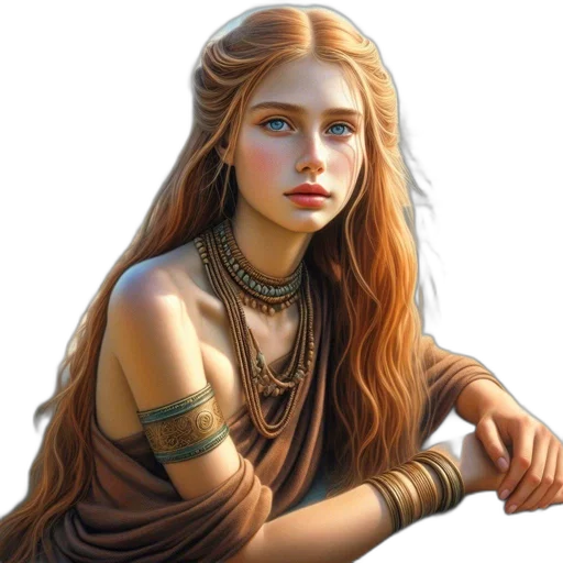 jewelry, face, dragon, dress transparent PNG cut-out