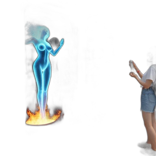 concept art, 3d render, fantasy art, vaporwave transparent PNG cut-out