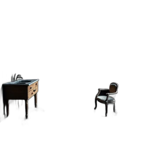 furniture, 3d render, concept art, photorealistic transparent PNG cut-out