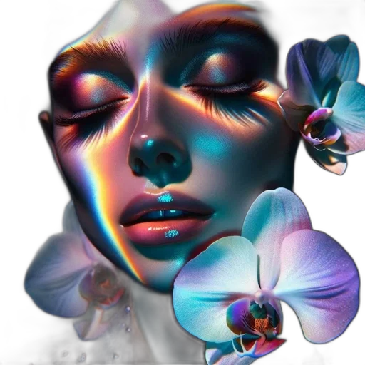 flower, face, mask, jewelry transparent PNG cut-out