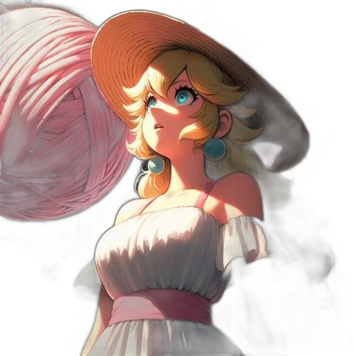 dress, hat, crown, face transparent PNG cut-out