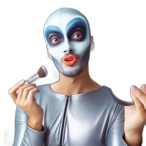 mask, robot, face, photorealistic transparent PNG cut-out