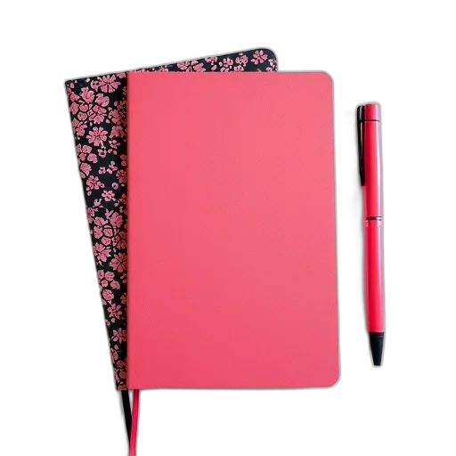 staff, red, black, floral transparent PNG cut-out