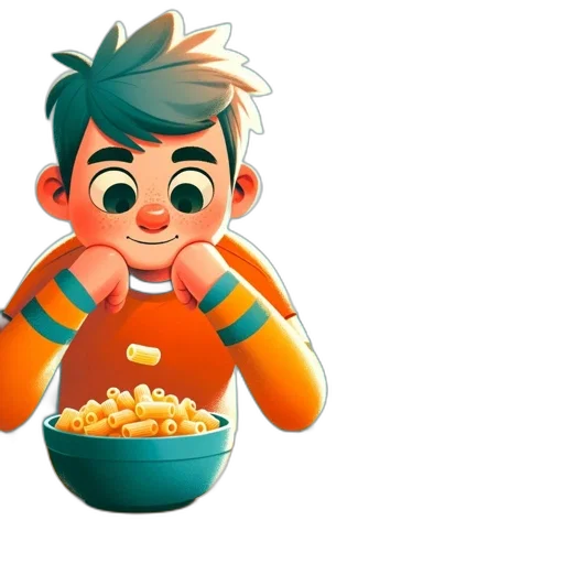 food, 3d render, cartoon, concept art transparent PNG cut-out