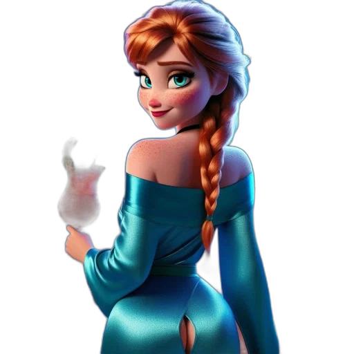 dress, crown, staff, jewelry transparent PNG cut-out