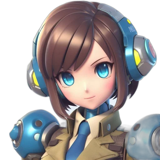robot, weapon, staff, face transparent PNG cut-out