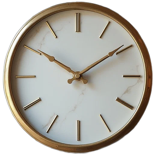 jewelry, 3d render, marble, clock transparent PNG cut-out