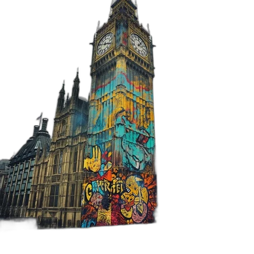 building, big, ben, clock transparent PNG cut-out