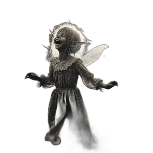 mask, creature, staff, dress transparent PNG cut-out