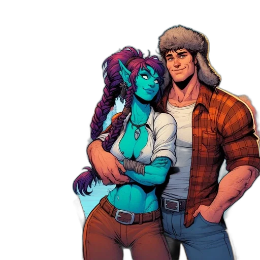 comic book art, concept art, fantasy art, pixel art transparent PNG cut-out