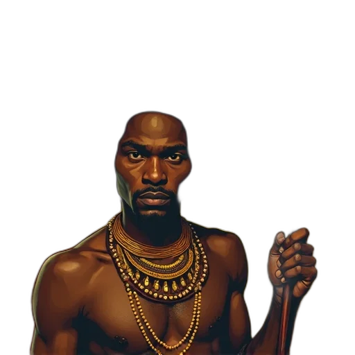 face, jewelry, staff, animal transparent PNG cut-out
