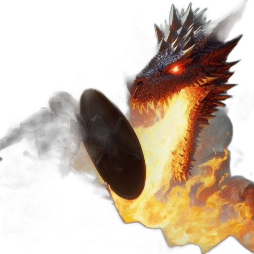 dragon, staff, weapon, creature transparent PNG cut-out