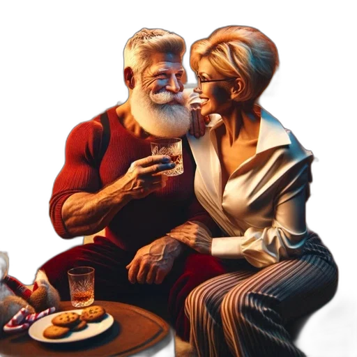 concept art, photorealistic, intimate, holiday transparent PNG cut-out