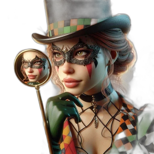 mask, hat, face, jewelry transparent PNG cut-out